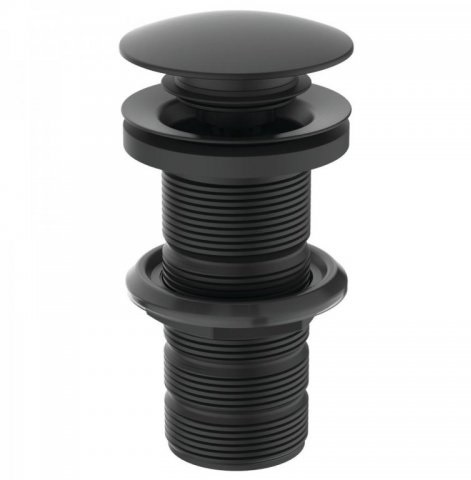 Ideal Standard Click - Clack dugno vožtuvas 1 1/4” (32 mm) be persipylimo, matinė juoda