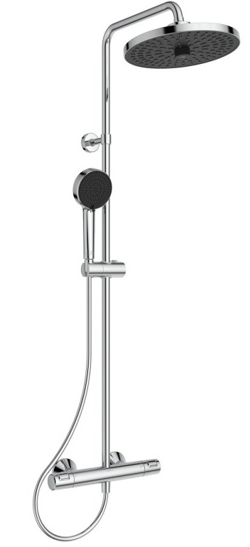 Ideal Standard Ceratherm T25+ dušo sistema su termostatiniu maišytuvu, dušo galva Ø260 mm, rankinis dušas Ø100 mm
